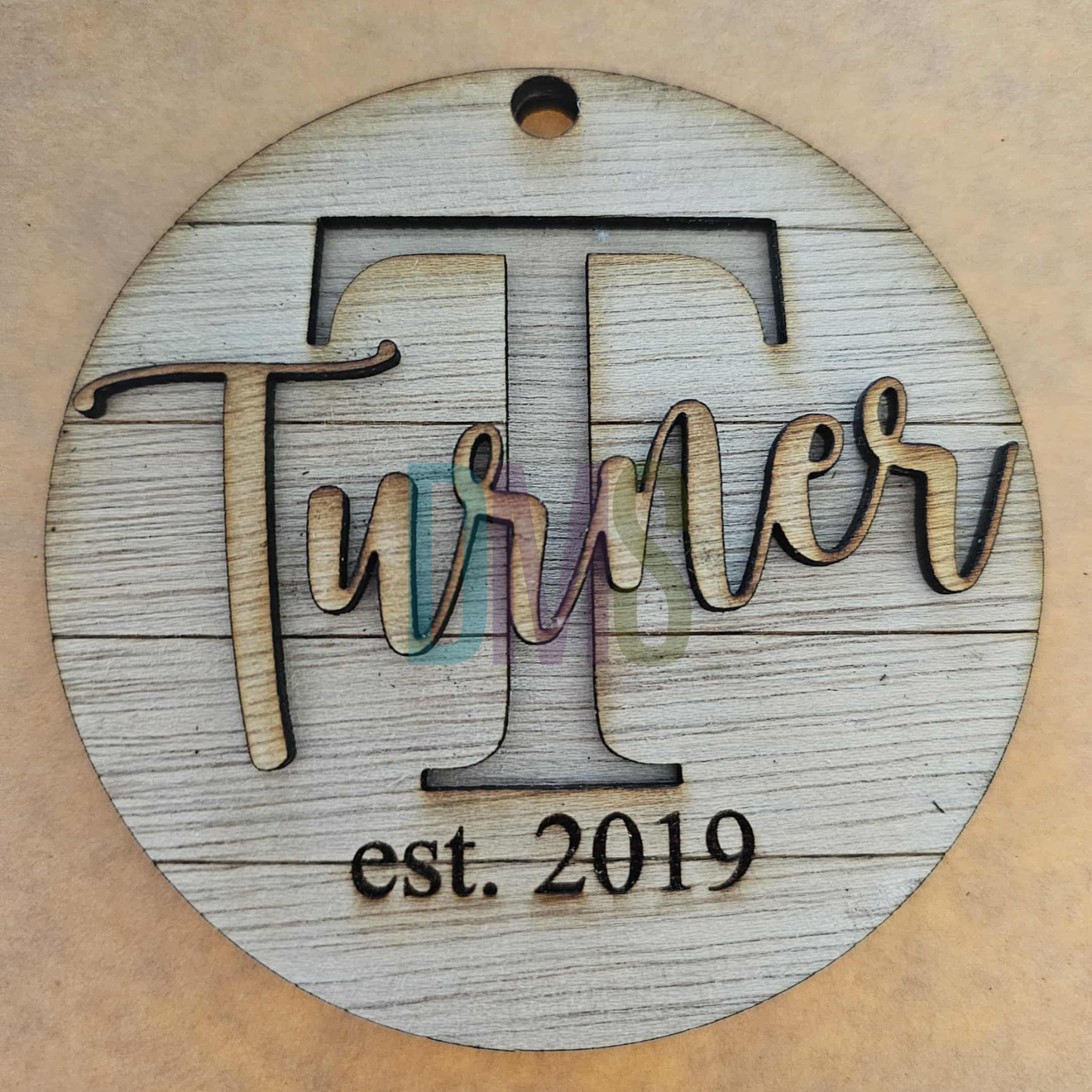 Name and Initial Ornament