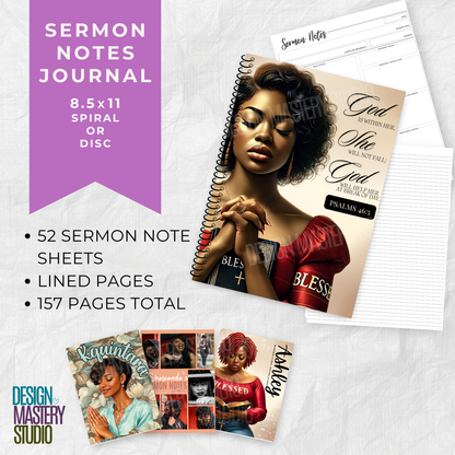 Sermon Notes Journal – Capture the Word & Reflect with Purpose