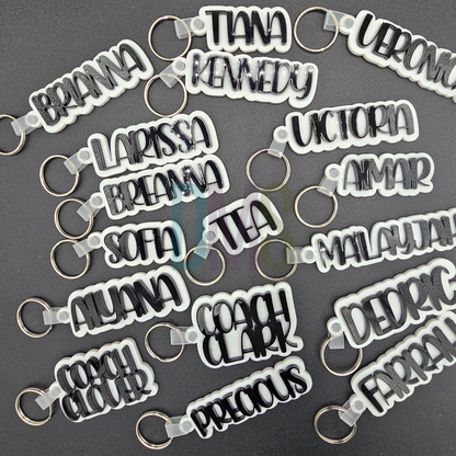 Custom Acrylic Name Keychains