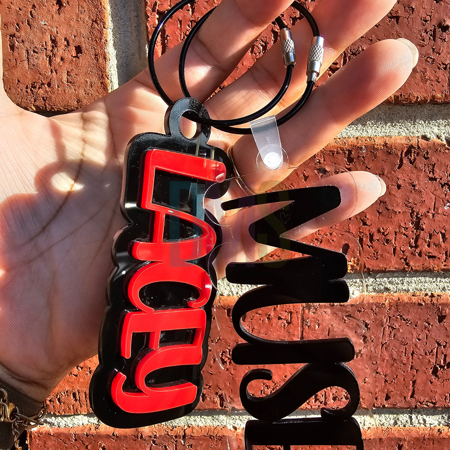 Custom Acrylic Name Bag Tags