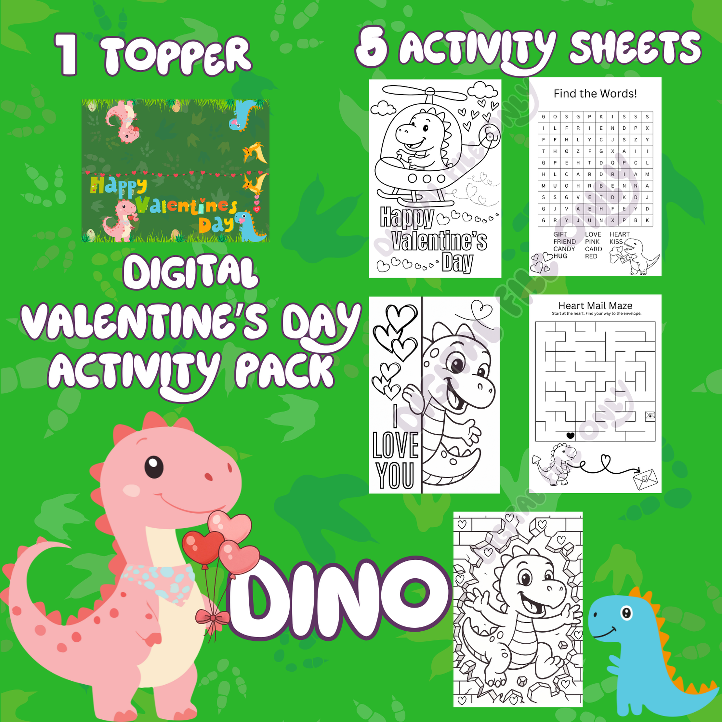 Valentine’s Day Activity Pack (Digital Download)
