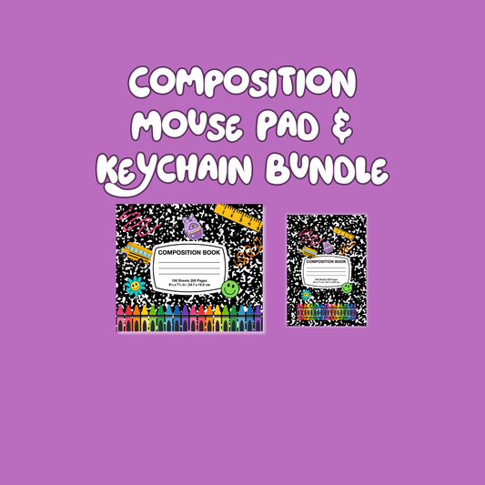 Composition Mouse Pad & Keychain Bundle Digital FIle