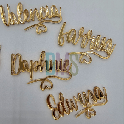 Custom Acrylic Drink Name Tags