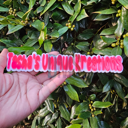 Custom Acrylic Business Watermark Sign – Perfect for Photos & Videos!